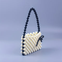 Beaded Acrylic Handbag Satchel Purse