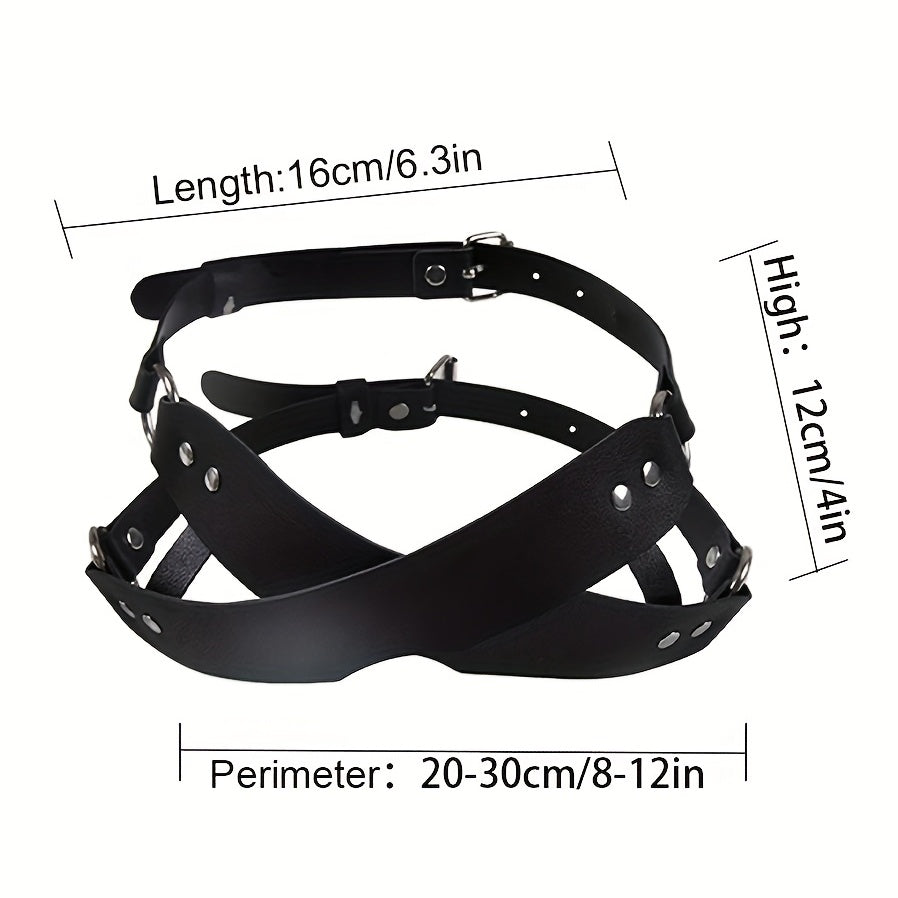 Women Leather Masquerade Party Mask For Halloween Costume