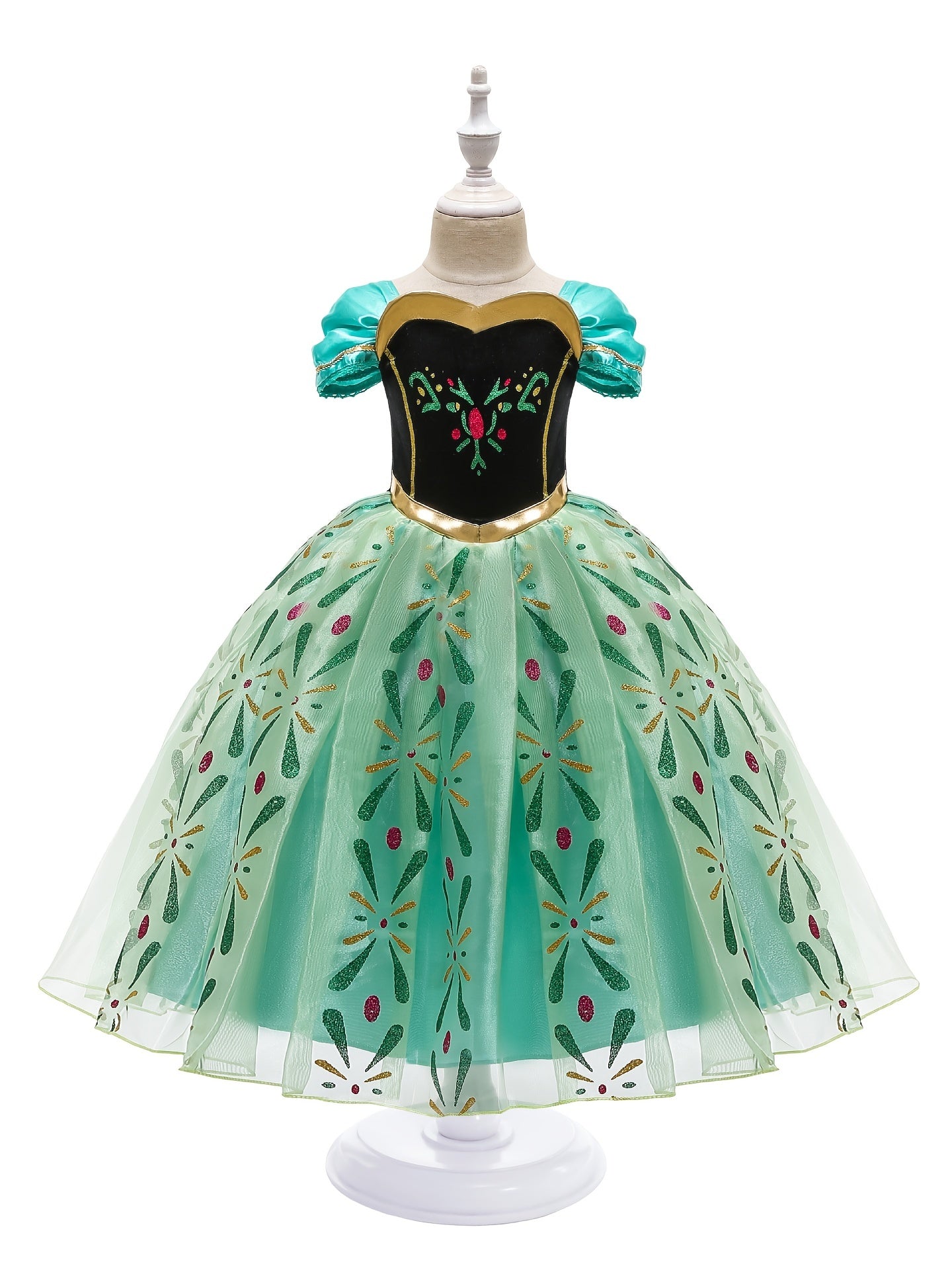 Girls Halloween Christmas Party Ball Gown
