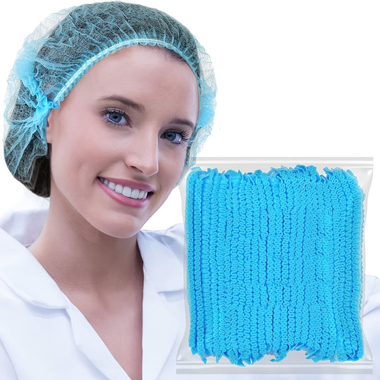 100pcs Disposable Hair Net Bouffant Caps for Work Medical Labs Tattoo Food