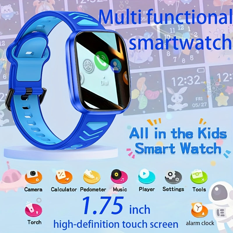 Kids Smart Watch with Wireless Calling Music Player LED Flashlight