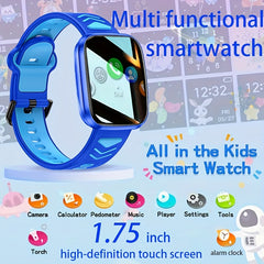 Kids Smart Watch with Wireless Calling Music Player LED Flashlight