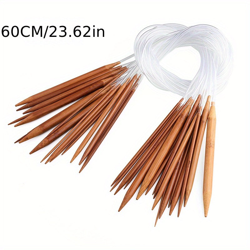 Natural Wood Needle Bamboo Knitting Set DIY Sewing Knitting Woolen Kn