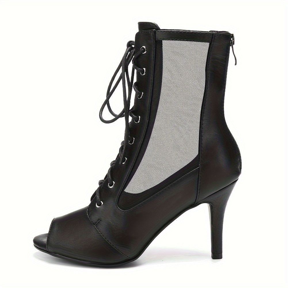 Dance Open Fish Mouth High Heels For Jazz
