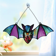 Acrylic Alien Bat Family Wall Decoration Halloween Party Supplies