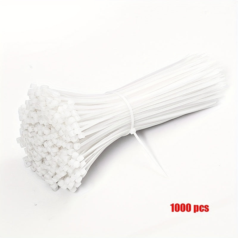 1000pcs Self-locking Nylon Cable Wire Ties 10-16cm