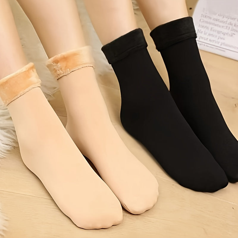 Women's Thermal Floor Socks - 1 Pair Solid Color
