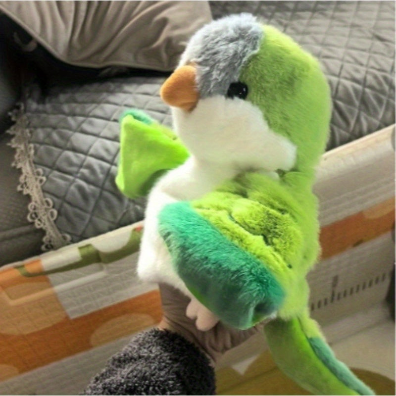 Back to School Plush Bird Parrot Puppet Toy Ventriloquist Doll