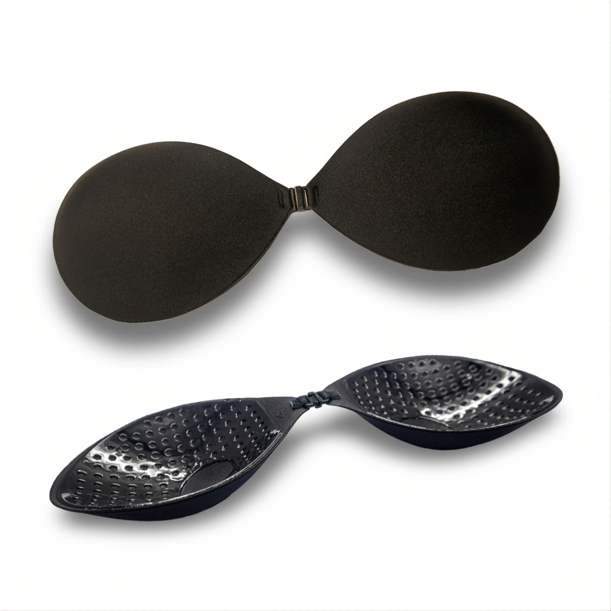 2 Pack Push Up Bra Self Adhesive Silicone Seamless Front Closure Strapless Bra