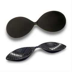 2 Pack Push Up Bra Self Adhesive Silicone Seamless Front Closure Strapless Bra