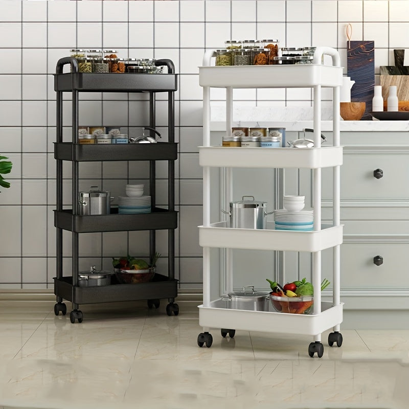Household Snack Small Cart Large Capacity Organizer Living Room Floor Rack