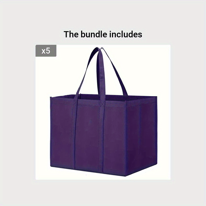 Non-woven Reusable Grocery Shopping Bags Large Eco-Friendly Tote Bags