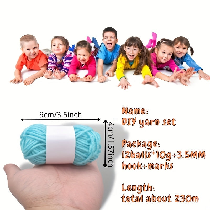 Beginner Crochet Kit with 3.5mm Hook - Cushion, Slippers
