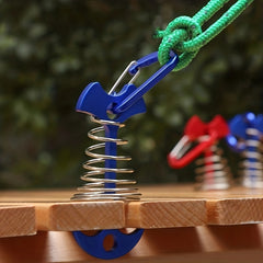 Aluminum Alloy Fishbone Ground Nails Stainless Steel Fixed Spring Hook