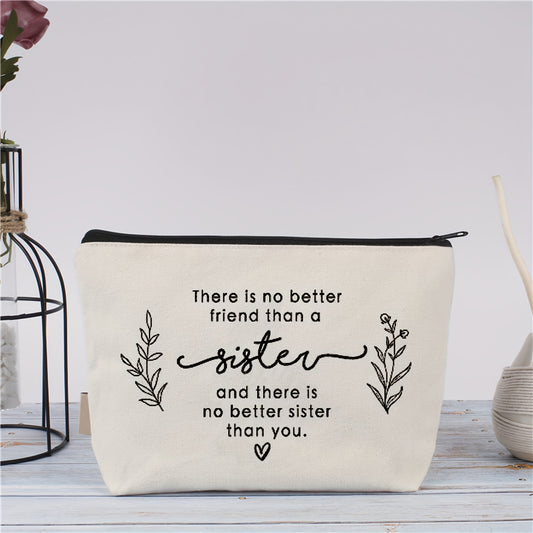 Sisters Makeup Bag No Better Than Sister Travel Bag Women Sisters Christmas Gift