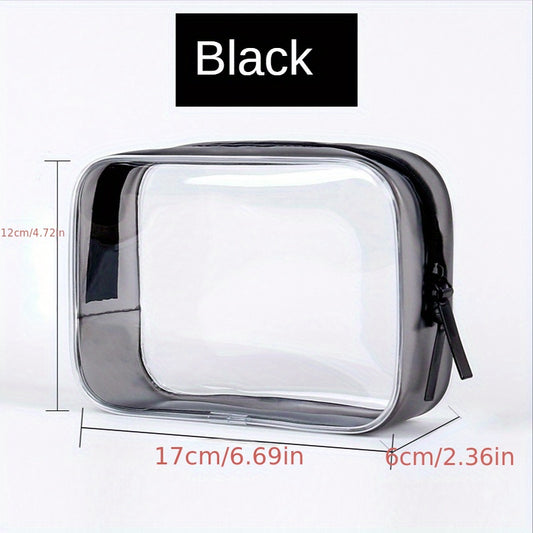 Clear Makeup Bag Zipper Travel Transparent Cosmetic Case Waterproof