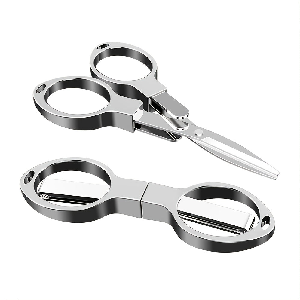 Compact Glass Folding Scissor Stainless Steel Mini Cutter