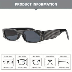 Y2K Rhinestone Sunglasses for Women
