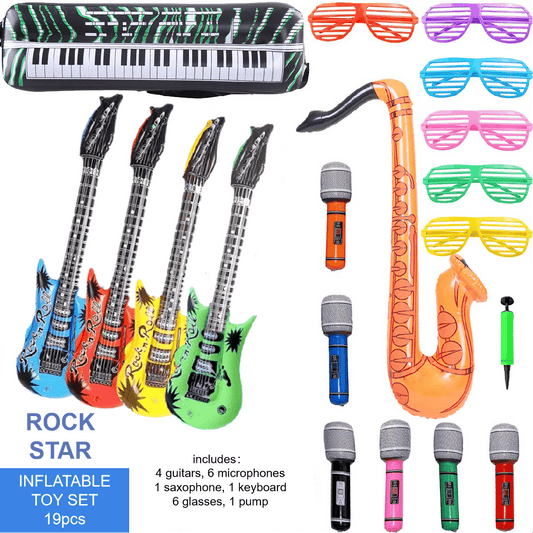80s & 90s Party Supplies - Neon Photo Props Set