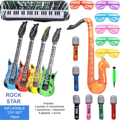 80s & 90s Party Supplies - Neon Photo Props Set