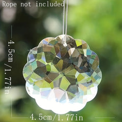 1pc 50mm Clear Crystal Pendant Prism Sun Catcher Chandelier