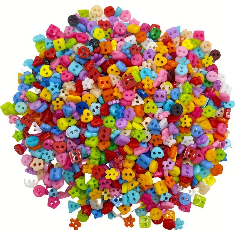 100pcs 6mm Mini Buttons Mixed Colors Doll Clothing DIY Sewing Accessories