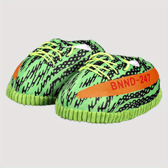 Men's Abstract Graphic Lace Up Cozy House Slippers