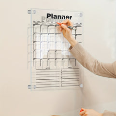 Acrylic Weekly Plan Board Erasable Transparent Message Board
