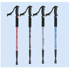 Adjustable Height Trekking Pole Rubber Tip Camping Hiking