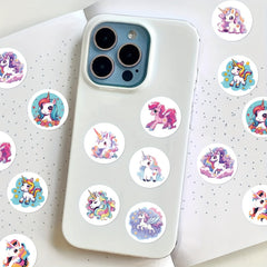 Unicorn Curl Stickers Scrapbook Sealing Stickers Laptop Phone Case