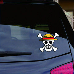 12.7cm Skull Character Car Sticker DIY Motorcycle Laptop Decal