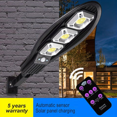 Outdoor Solar Street Lights with Remote Control - Intelligent Induction