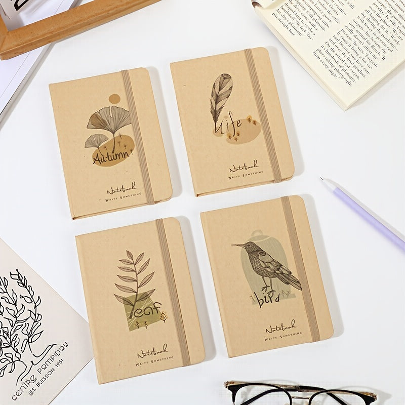 A5 Brown Paper Hardcover Journal with Lined Pages