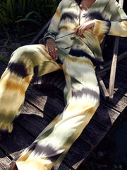 Women's Plus Tie Dye Shirt & Pants 2 Piece Set