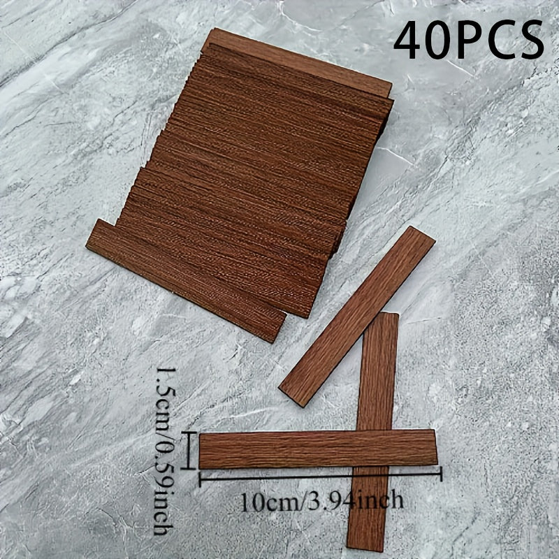 40PCS 1:12 Doll House Flooring Wood Accessory