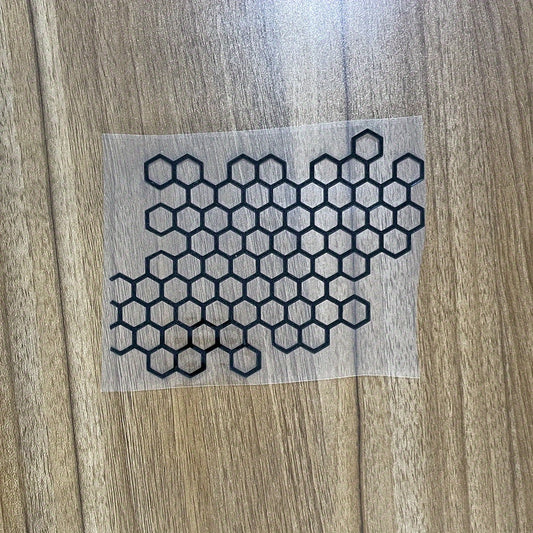 Honeycomb Shaped Waterproof Motorcycle Sticker Decal