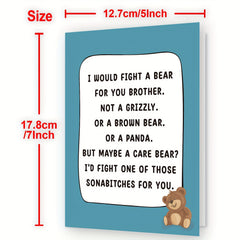 Funny Brother Birthday Card - Birthday Card For Brother