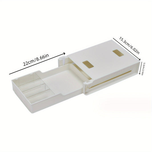 Hidden Pen Box Table Drawer Wall-mounted Desktop Stationery Box