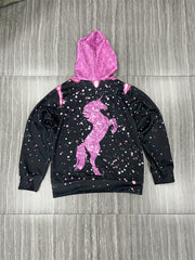 Kids Unicorn Graphic Hoodie Spring Summer Toddler Sweatshirt Casual Pullover