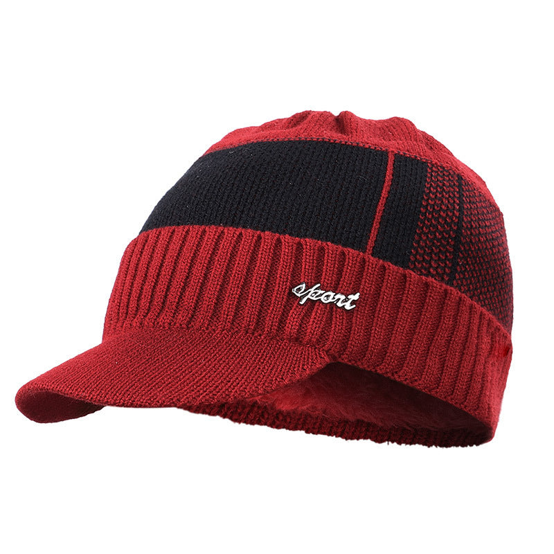 Men's Fleece & Thick Wool Cap for Outdoor Warmth