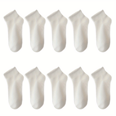 10 Pairs Soft & Comfy All-match Short Socks Women's Stockings