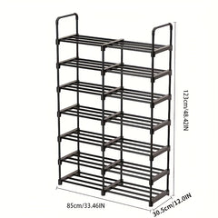 Stackable 7 Layer Shoe Rack for Home School Dorm