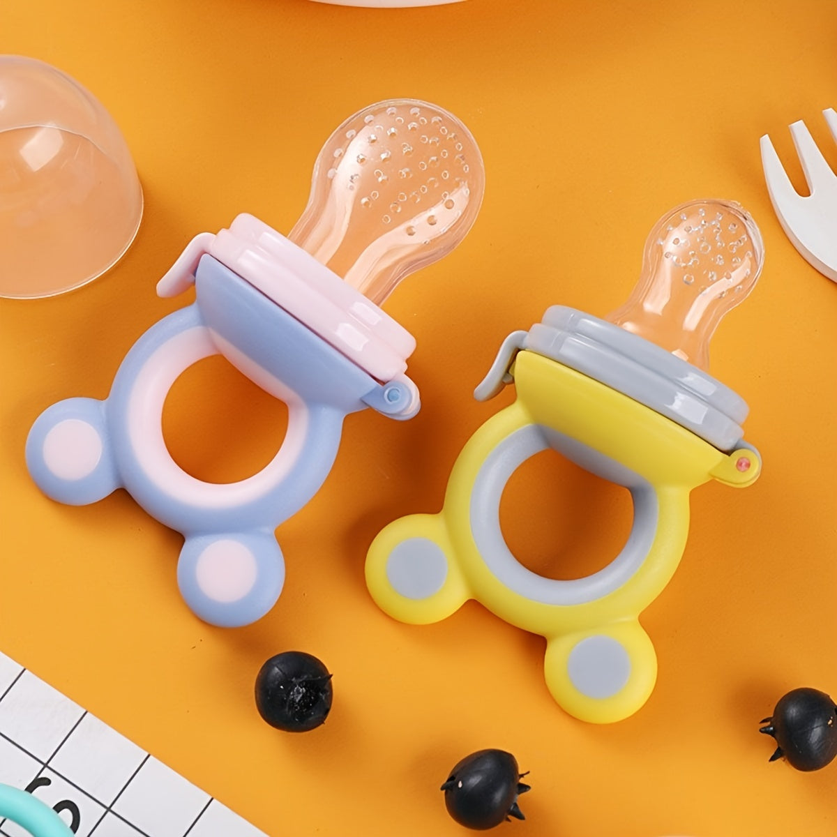 Silicone Teething Rings & Pacifiers for Safe Baby Feeding