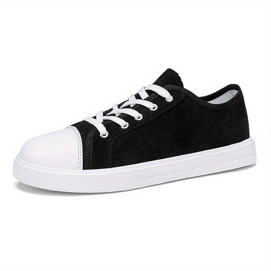 Women's Canvas Lace Up Sneakers Lightweight Skate Shoes