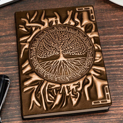 Embossed Tree Retro Diary Notebook Student Stationery
