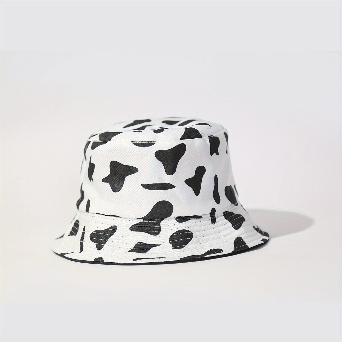 UPF50 Sunshade Bucket Hat With Panda Pattern Double sided Sun Hat
