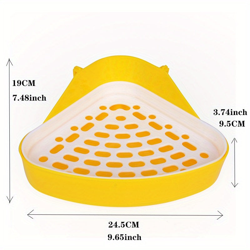 Small Animal Potty Trainer Corner for Ferrets, Hamsters, Dwarf Rabbits