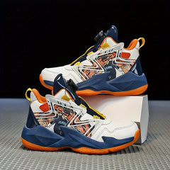 Kid's Street Basketball Shoes With Rotating Buckle