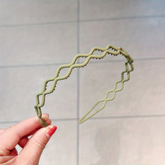 Wavy Headband Sweet Hair Hoop Non-slip Hair Band