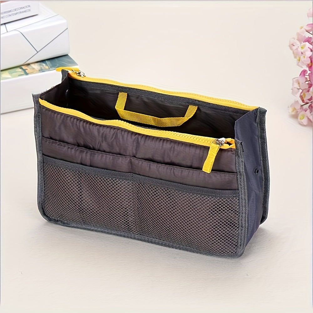 Travel Toiletry Bag Double Zipper Organizer Lightweight Hand Washable